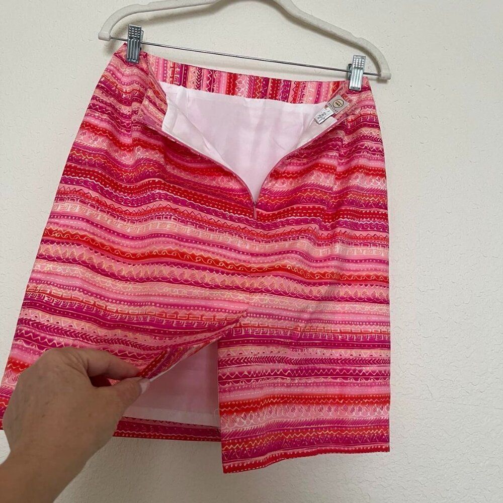Talbots Cotton A-Line Striped Skirts for Women size 6P - Picture 4 of 10